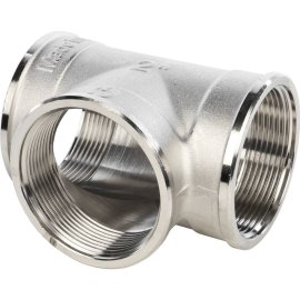 Тройник STOUT ВВ никелированный 2, SFT-0020-000002