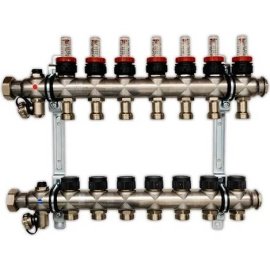 Группа коллекторная Oventrop Multidis SF 7 со встроенными ротаметрами на 7 контуров