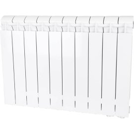 Радиатор алюминиевый Global VOX- R 500 10 секций нижнее правое подключение (белый RAL 9010), 169531