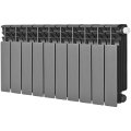 Радиатор биметаллический нижнее правое подключение STOUT TITAN VENTIL 350 10 секций (графит RAL 7024)