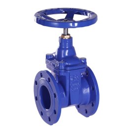 Задвижка с обрезиненным клином РАШВОРК DN900 PN10, Ф/Ф, ISO5211, с голым штоком, 102-900-10