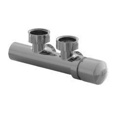 Угловая гарнитура с термостатическим управлением RIFAR для подключения радиаторов (хром) М30х1,5, R.Ad.L02