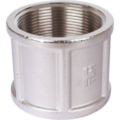 Муфта TIEMME ВВ 2х2 никель, 1500478