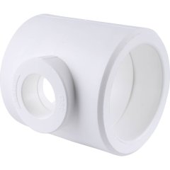 Тройник переходной Kalde 110х50х110 для полипропиленовых труб под сварку (цвет белый), 3212-tio-115011