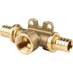 Тройник РЕХАУ RAUTITAN настенный с внутренней резьбой 20-Rp1/2-20 RX+ для труб из сшитого полиэтилена аксиальный