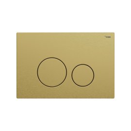 Панель смыва РЕХАУ NOVA ORB STEEL с круглыми клавишами с покрытием против отпечатков пальцев, нержавеющая сталь, брашированное циркониевое золото, матовый, 19102651001