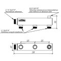 Распределительный коллектор GIDRUSS DMSS-32-25x3 (нерж., магистральное подкл. G 1, 3 контура G 1, воздухоотвод. Rp )