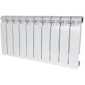 Радиатор биметаллический STOUT ALPHA 350 10 секций боковое подключение (белый RAL 9016)