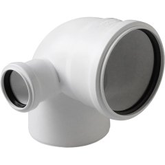 Отвод с выходом левый Pro Aqua Stilte D110x50/87,5 Белый, ST10010587LW