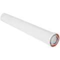 Удлинитель дымохода конденсационный коаксиальный ROMMER D80(п-м)/125(м-п), L1000