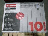 Уцененный товар (повреждение секций): Радиатор биметаллический ROMMER Optima BM 500 10 секций боковое подключение (RAL9016), RBM-0210-050010