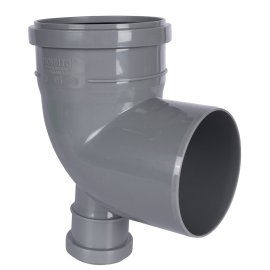 Отвод Политэк 110х90 с выходом 50 фронтальный (тыл), 300111050Ф