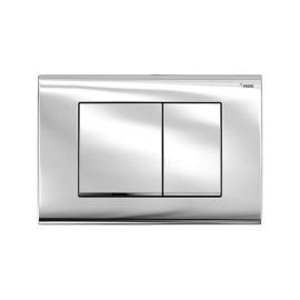 Панель смыва РЕХАУ NOVA QUAD 001 с прямоугольными клавишами, пластик, хром, глянцевый, 19102021001