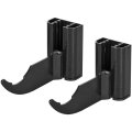 Комплект настенных регулируемых кронштейнов для радиаторов STOUT (2 шт.) черный RAL 9005, SKU-0320-000080 9005