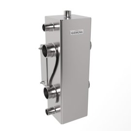 Гидравлический разделитель GIDRUSS GRSS-150-40 (нерж., до 150 кВт, G 1, сечение корпуса 120х120 мм), 12 00150 04