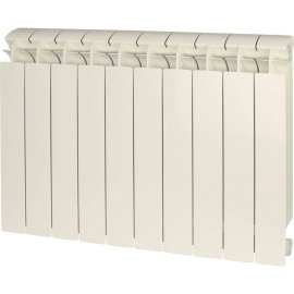 Радиатор биметаллический Global STYLE PLUS 500 10 секций боковое подключение (белый RAL 9010), STP05001010