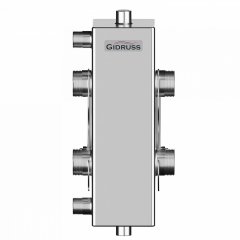 Гидравлический разделитель GIDRUSS GRSS-100-32 (нерж., до 100 кВт, G 1, сечение корпуса 100х100x3 мм), 12 00100 05