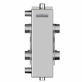 Гидравлический разделитель GIDRUSS GRSS-100-32 (нерж., до 100 кВт, G 1, сечение корпуса 100х100x3 мм), 12 00100 05