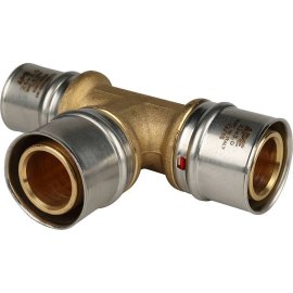 Тройник переходной STOUT 32x32x26 для металлопластиковых труб прессовой, SFP-0005-323226