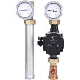 Группа насосная Meibes, поколение 8, UK с нас. Grundfos UPM3 Hybrid 25-70* , прямой контур, 1, M66811.36