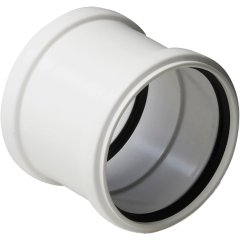 Муфта двухраструбная Pro Aqua Белая Stilte D160, ST301620W