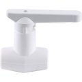 Кран шаровой Kalde d=20 для полипропиленовых труб под штукатурку (цвет белый), 3242-vlb-200002