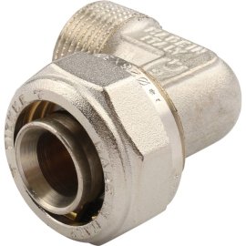 Угольник TIEMME с наружной резьбой (26х3.0х3/4) для металлопластиковых труб винтовой, 1600050