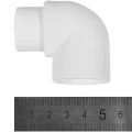 Угольник 90* Политэк d=25 внутр./наруж.  для полипропиленовых труб под сварку (цвет белый)