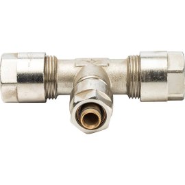 Тройник переходной Prandelli Multyrama (20.2х16.2х20.2) для металлопластиковых труб винтовой, 103.31.41.4