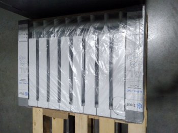 Уцененный товар (повреждение лкп на тыльной стороне секции): Радиатор алюминиевый STOUT ALPHA 500 10 секций боковое подключение (белый RAL 9016), SRA-2310-050010