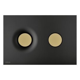 Кнопка управления AlcaPlast для скрытых систем инсталляции черный-золотой матовый, M1978-7