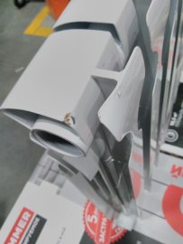 Уцененный товар (вмятины в верхней части крайней секции, замятие ламели крайней секции): Радиатор биметаллический ROMMER Optima BM 500 8 секций боковое подключение (RAL9016), RBM-0210-050008