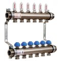 Коллектор 1” с расходомерами Watts для напольного отопления HKV2013A-VA 12 x 3/4”