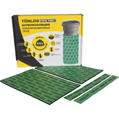 Комплект для шумоизоляции канализационных труб TONLOS PIPE, 261315