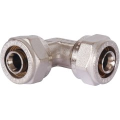Угольник TIEMME 90° (16х2.0) для металлопластиковых труб винтовой, 1600008