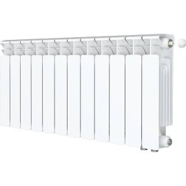 Радиатор биметаллический RIFAR BASE VENTIL 350 BVR 12 секций нижнее правое подключение (белый RAL 9016), 1RB35.VR-12
