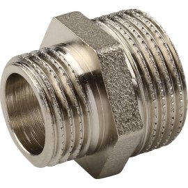 Ниппель HH TIEMME никелированный 1х3/4 для стальных труб резьбовой, 1500157