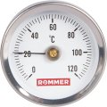 Термометр биметаллический накладной ROMMER 63 мм 120 градусов с пружиной
