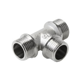 Тройник Pro Aqua D 1 латунный резьбовой, Н, 03-m25-m25-m25x