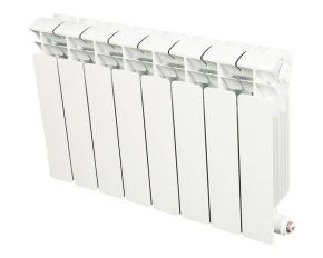 Радиатор биметаллический RIFAR BASE VENTIL 200 BVR 8 секций нижнее правое подключение (белый RAL 9016)