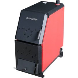 *RSB-1110-000016 ROMMER Котел *твердотопливный 16 кВт с возможностью установки ТЭНа, терморегулятора/турбокомплекта, пеллетной горелки