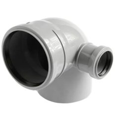 Отвод Sinikon с правым патрубком ПП D110/050*87°, 554003.R