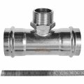 Тройник-Переходник ROMMER ВПр-НР, 54х11/4, из нержавеющей стали прессовой, RSS-1016-054114