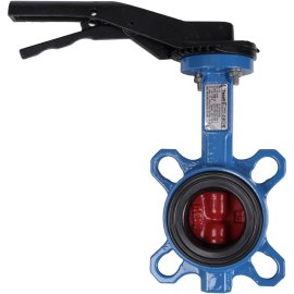 *VPI4448-02EP0050 Tecofi Затвор дисковый поворотный межфланцевый Tecfly с ручкой, корпус и диск ковкий чугун, манжета EPDM, PN16, DN 50