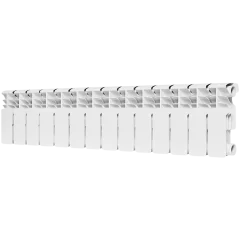 Радиатор биметаллический ROMMER Plus BM 200 14 секций боковое подключение (RAL9016)