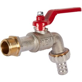 Шаровой сливной кран Itap 132 1/2 с латунным штуцером