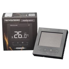 Терморегулятор электронный Теплолюкс Pontus Space wi-fi черный, 100037059600