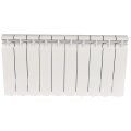 Радиатор алюминиевый STOUT ALPHA 350 10 секций боковое подключение (белый RAL 9016), SRA-2310-035010