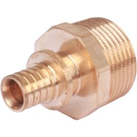 *Переходник РЕХАУ RAUTITAN с наружной резьбой 16-R 1 RX+ для труб из сшитого полиэтилена аксиальный, 14563131001