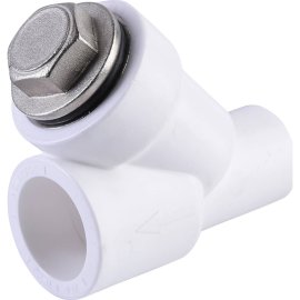 Фильтр Политэк d=32 для полипропиленовых труб под сварку (ВН-НР) (цвет белый), 9100313201